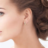 1/3 ctw Round Cut Diamond Petite Huggie Earrings in 14K Yellow Gold